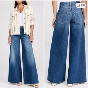 NWT MOTHER The Swisher Sneak Fray, size 26